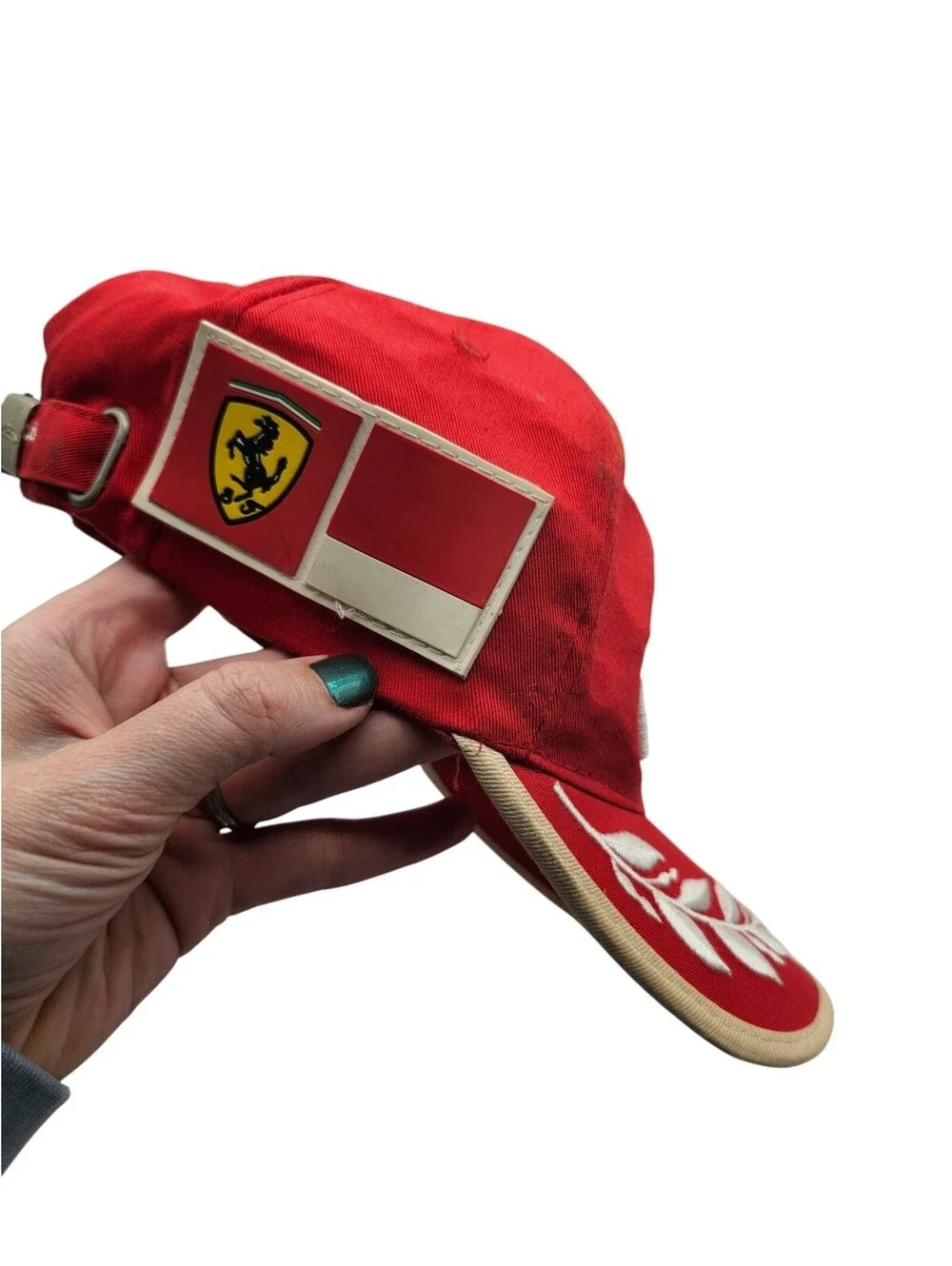 Vintage Ferrari Dekra Red Racing Team Cap Michael Schumacher Formula 1 Hat